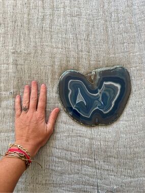 Beautiful geode slab in blue
